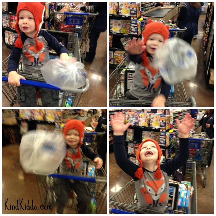 Kind Kiddo grocery store balloon collage