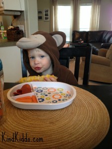 KK Rowdy eating as monkey