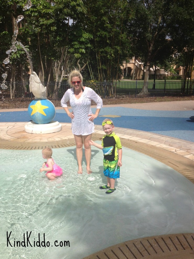 Our little ones loved the kid's pool and playground.